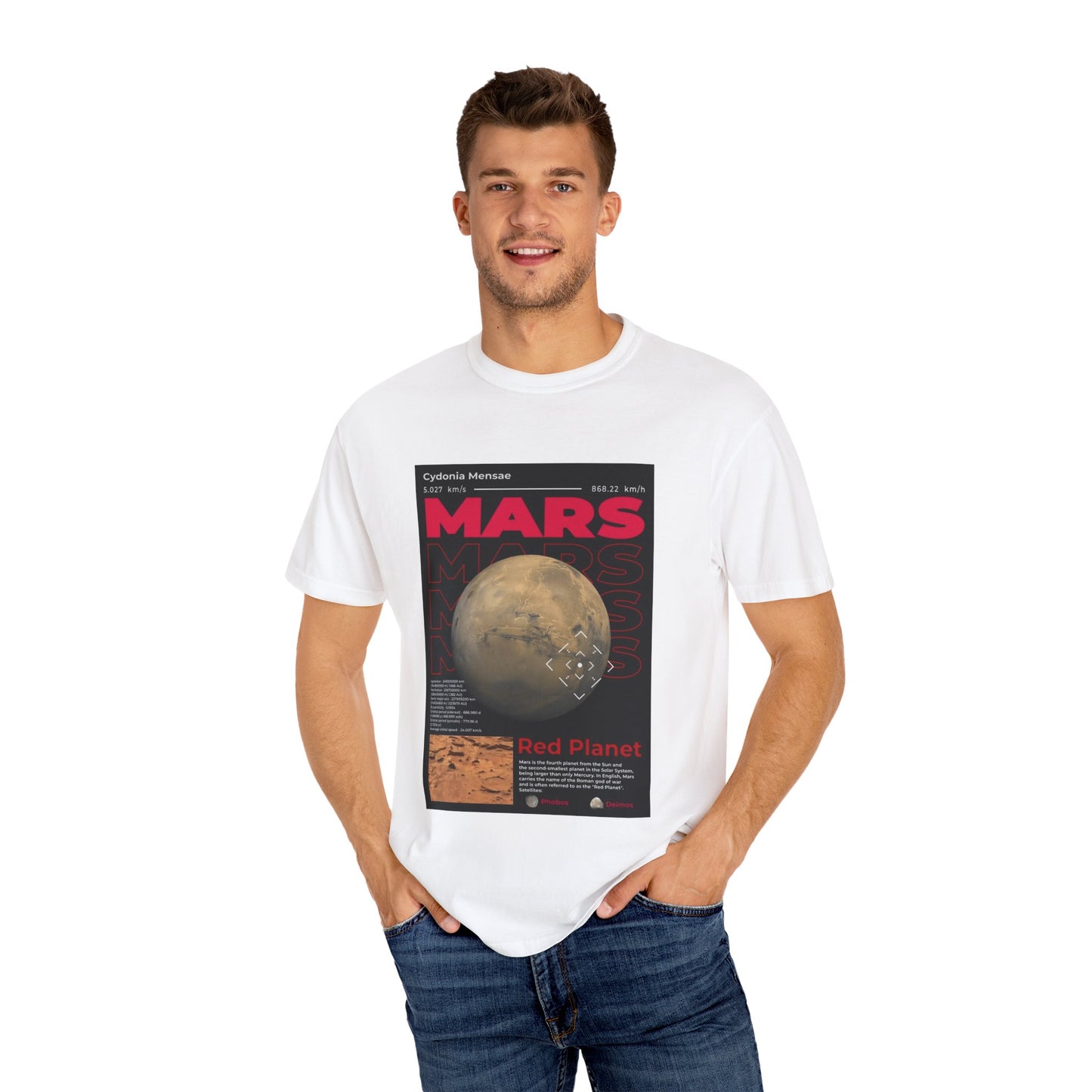 Mars Graphic Unisex T-Shirt - Planetary Exploration Tee
