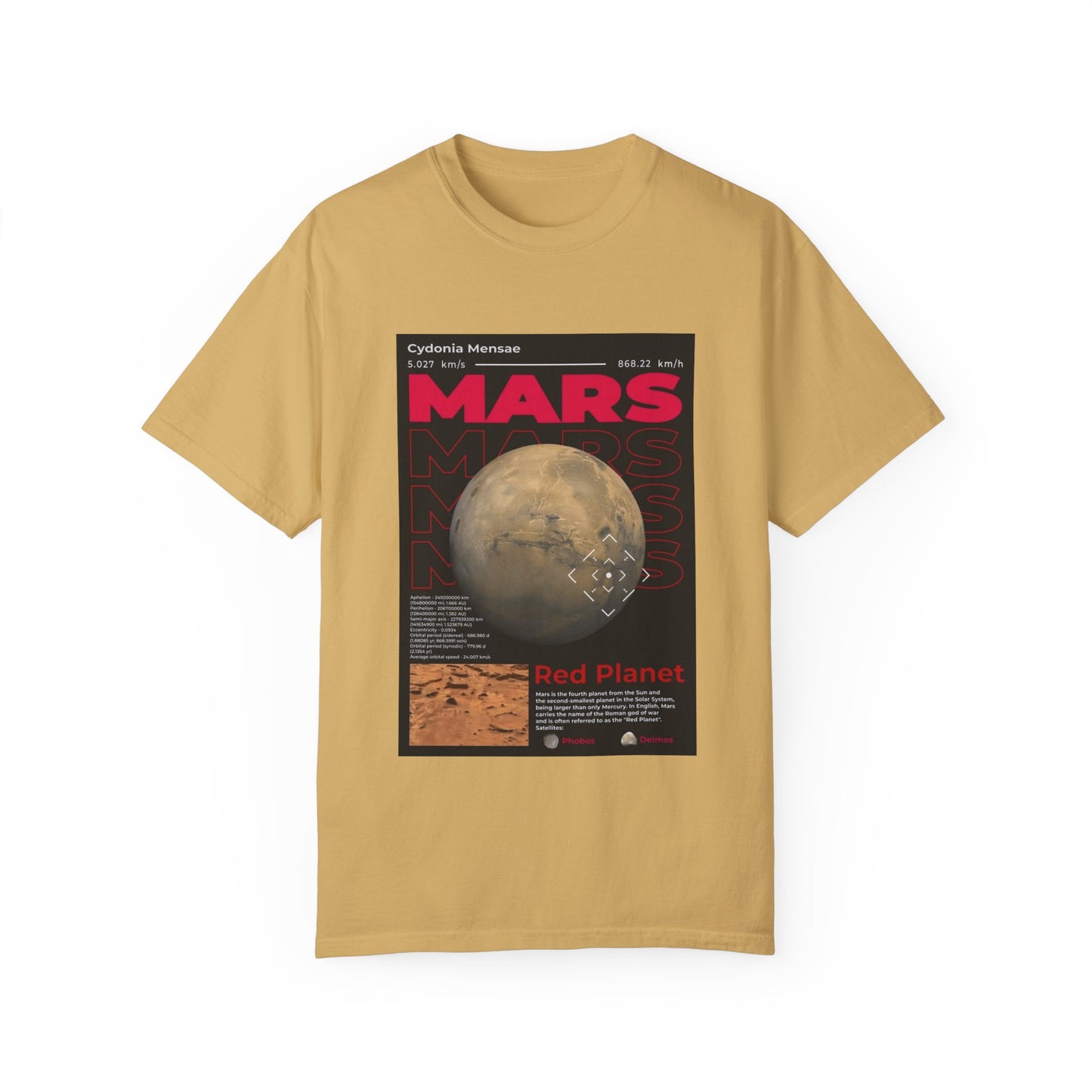 Mars Graphic Unisex T-Shirt - Planetary Exploration Tee